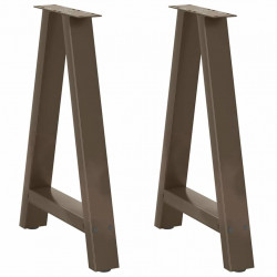 Nogi do stołu jadalnego w kształcie litery A 2 szt. 60x(72-73) cm Stal