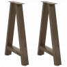 Nogi do stołu jadalnego w kształcie litery A 2 szt. 60x(72-73) cm Stal