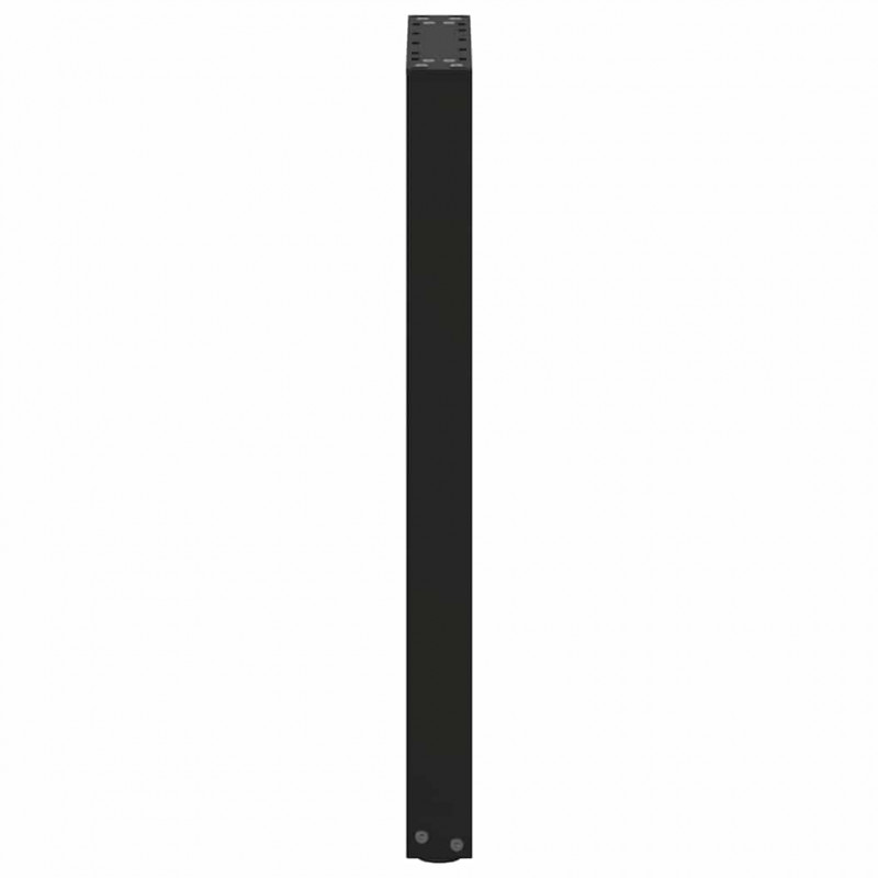 Nogi do stołu konsolowego w kształcie litery U 2 szt. Czarne 38x(72-73) cm Stal