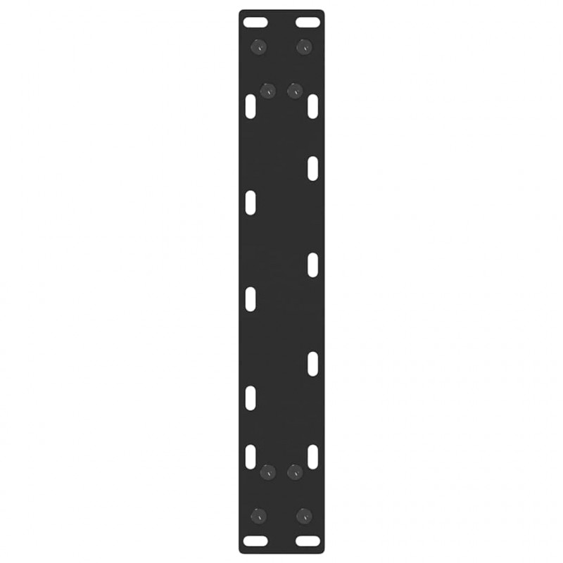 Nogi do stołu konsolowego w kształcie litery U 2 szt. Czarne 38x(72-73) cm Stal