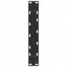 Nogi do stołu konsolowego w kształcie litery U 2 szt. Czarne 38x(72-73) cm Stal