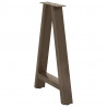 Nogi do stołu jadalnego w kształcie litery A 2 szt. 60x(72-73) cm Stal