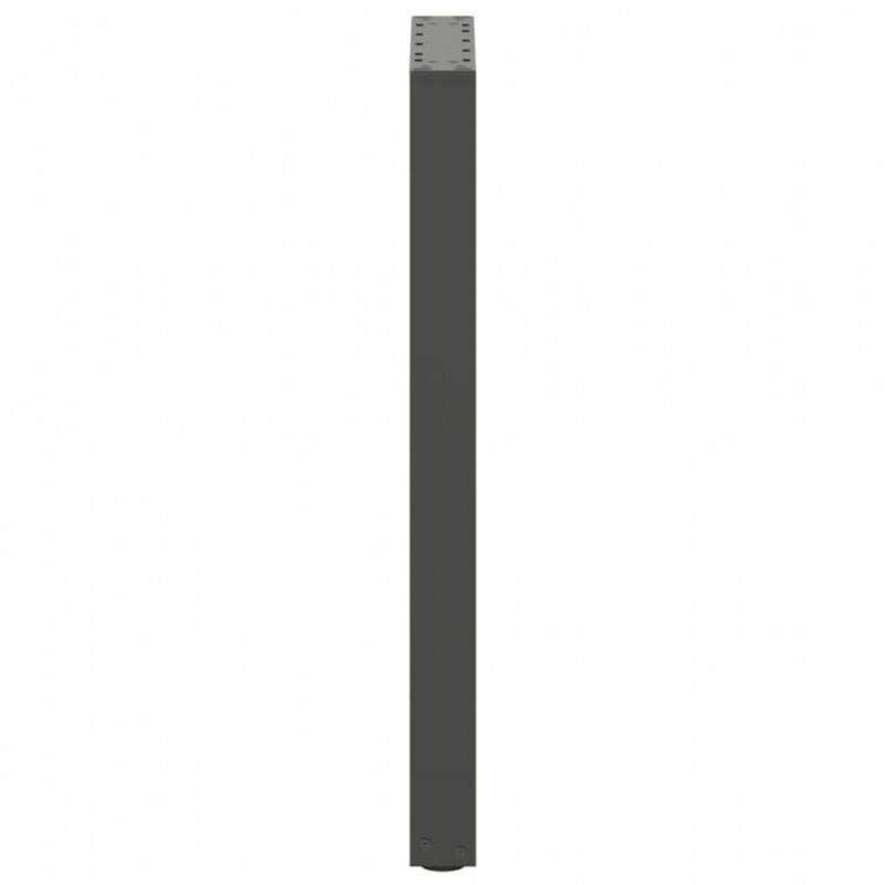 Nogi do stołu konsolowego w kształcie litery U 2 szt. Antracyt 38x(72-73) cm Stal