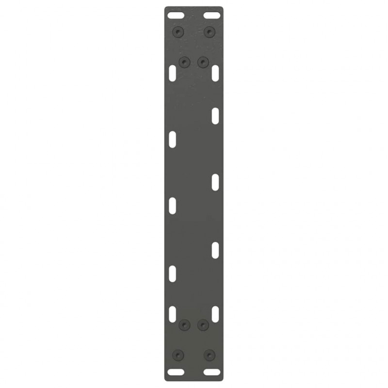 Nogi do stołu konsolowego w kształcie litery U 2 szt. Antracyt 38x(72-73) cm Stal