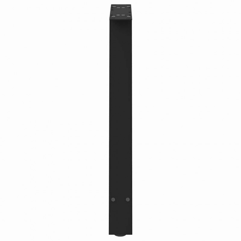 Nogi do stołu jadalnego w kształcie litery A 2 szt. Czarne 70x(72-73) cm Stal