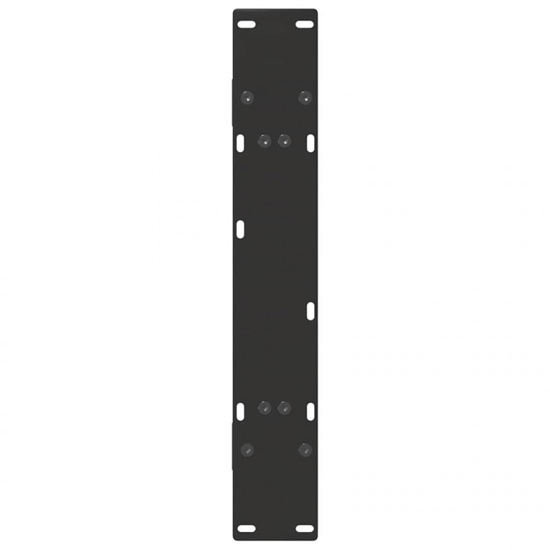 Nogi do stołu jadalnego w kształcie litery A 2 szt. Czarne 70x(72-73) cm Stal