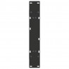 Nogi do stołu jadalnego w kształcie litery A 2 szt. Czarne 70x(72-73) cm Stal