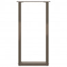 Nogi do stołu konsolowego w kształcie litery U 2 szt. Naturalna stal 38x(72-73) cm Stal