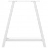 Nogi do stołu jadalnego w kształcie litery A 2 szt. Białe 70x(72-73) cm Stal