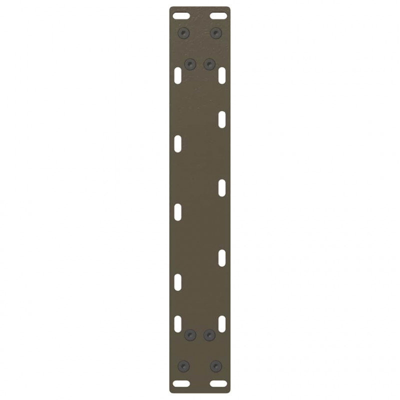 Nogi do stołu konsolowego w kształcie litery U 2 szt. Naturalna stal 38x(72-73) cm Stal