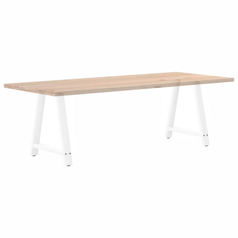 Nogi do stołu jadalnego w kształcie litery A 2 szt. Białe 70x(72-73) cm Stal