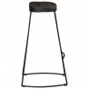 Hokery barowe 2 szt. Czarny 45x40x78 cm Drewno lite Mango