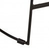 Hokery barowe 2 szt. Czarny 45x40x78 cm Drewno lite Mango
