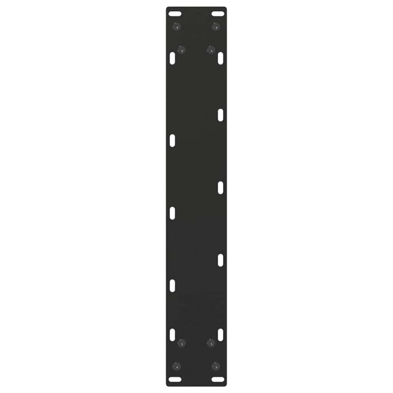 Nogi do stołu jadalnego w kształcie litery U 2 szt. Czarne 50x(72-73) cm Stal
