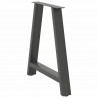Nogi do stołu jadalnego w kształcie litery A 2 szt. Antracyt 70x(72-73) cm Stal