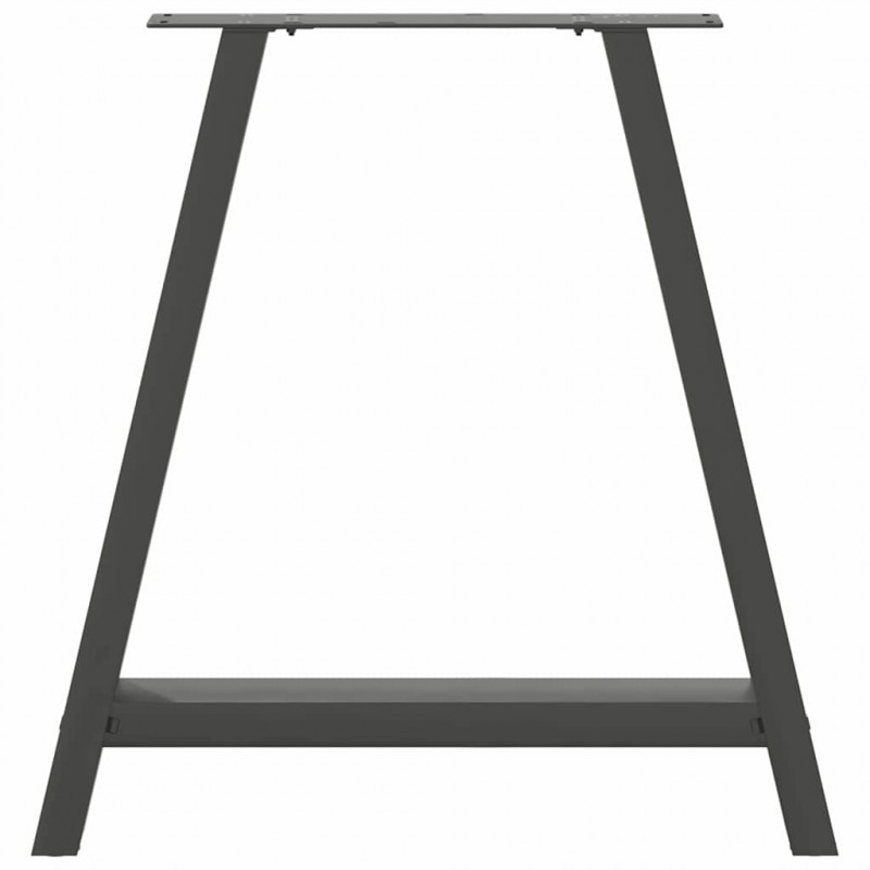 Nogi do stołu jadalnego w kształcie litery A 2 szt. Antracyt 70x(72-73) cm Stal