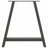 Nogi do stołu jadalnego w kształcie litery A 2 szt. Antracyt 70x(72-73) cm Stal