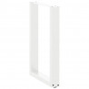 Nogi do stołu jadalnego w kształcie litery U 2 szt. Białe 50x(72-73) cm Stal