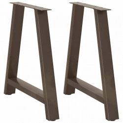 Nogi do stołu jadalnego w kształcie litery A 2 szt. 70x(72-73) cm Stal