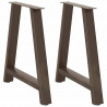 Nogi do stołu jadalnego w kształcie litery A 2 szt. 70x(72-73) cm Stal