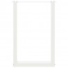Nogi do stołu jadalnego w kształcie litery U 2 szt. Białe 50x(72-73) cm Stal