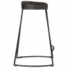 Hokery barowe 2 szt. Czarny 45x40x62 cm Drewno lite Mango