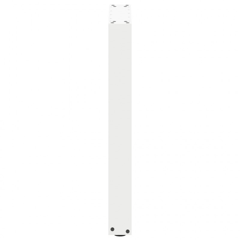 Nogi do stołu jadalnego w kształcie litery U 2 szt. Białe 50x(72-73) cm Stal