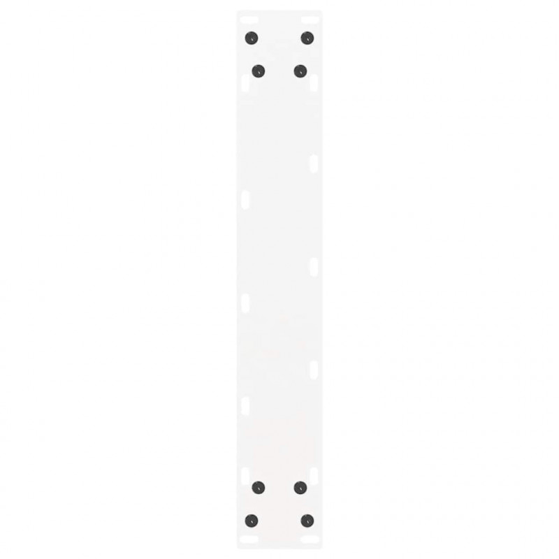Nogi do stołu jadalnego w kształcie litery U 2 szt. Białe 50x(72-73) cm Stal