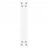 Nogi do stołu jadalnego w kształcie litery U 2 szt. Białe 50x(72-73) cm Stal