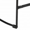 Hokery barowe 2 szt. Czarny 45x40x62 cm Drewno lite Mango
