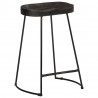 Hokery barowe 2 szt. Czarny 45x40x62 cm Drewno lite Mango