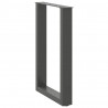 Nogi do stołu jadalnego w kształcie litery U 2 szt. Antracyt 50x(72-73) cm Stal