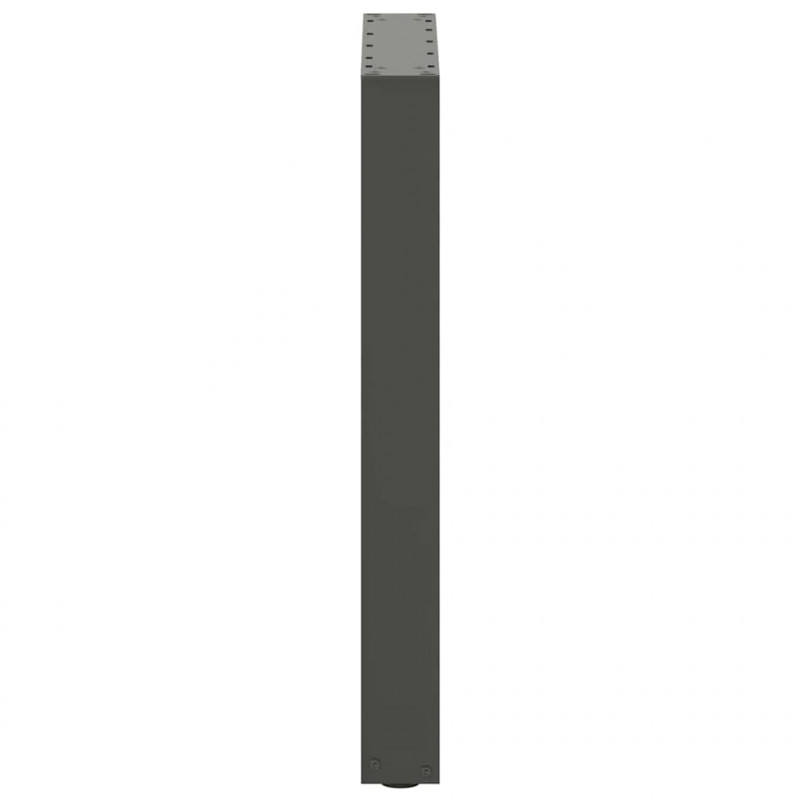 Nogi do stołu jadalnego w kształcie litery U 2 szt. Antracyt 50x(72-73) cm Stal
