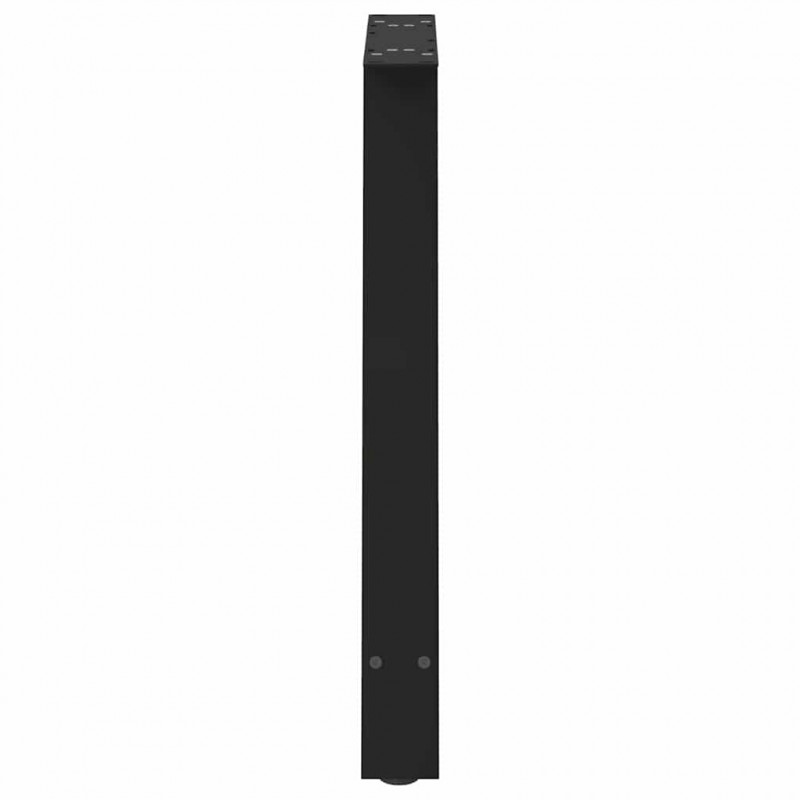Nogi do stołu jadalnego w kształcie litery A 2 szt. Czarne 80x(72-73) cm Stal