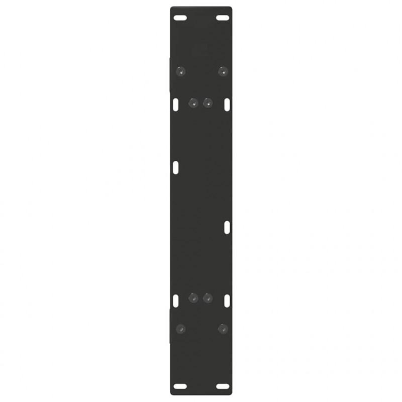 Nogi do stołu jadalnego w kształcie litery A 2 szt. Czarne 80x(72-73) cm Stal