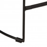 Hokery barowe 2 szt. Czarny 46x38x52 cm Drewno lite Mango