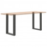 Nogi do stołu jadalnego w kształcie litery U 2 szt. Antracyt 50x(72-73) cm Stal