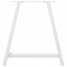 Nogi do stołu jadalnego w kształcie litery A 2 szt. Białe 80x(72-73) cm Stal