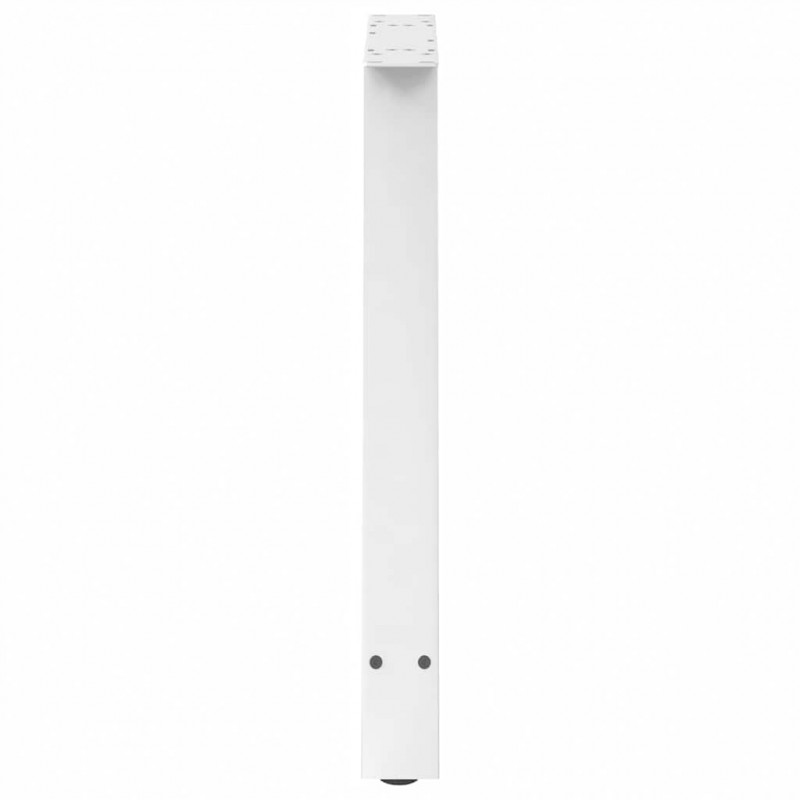 Nogi do stołu jadalnego w kształcie litery A 2 szt. Białe 80x(72-73) cm Stal