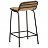 Hokery barowe 2 szt. 46x35,5x80 cm Drewno lite surowe mango