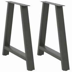 Nogi do stołu jadalnego w kształcie litery A 2 szt. Antracyt 80x(72-73) cm Stal