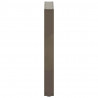 Nogi do stołu jadalnego w kształcie litery U 2 szt. Naturalna stal 50x(72-73) cm Stal