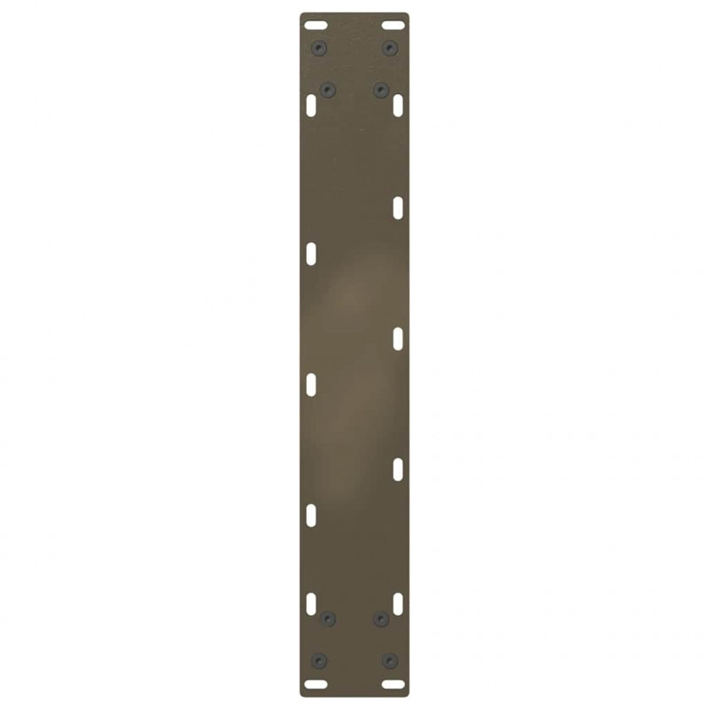 Nogi do stołu jadalnego w kształcie litery U 2 szt. Naturalna stal 50x(72-73) cm Stal