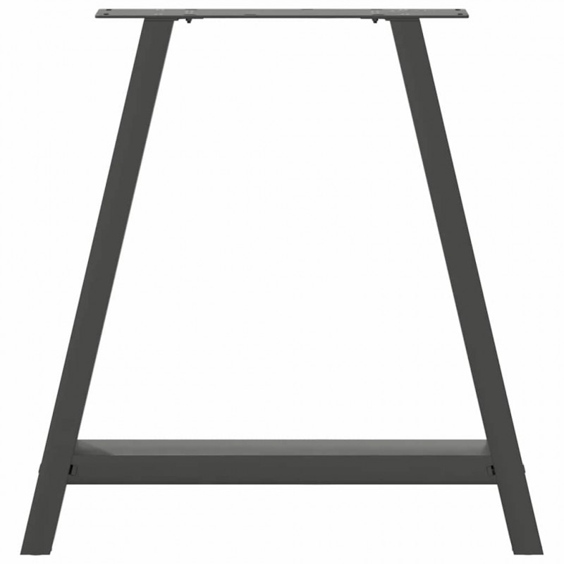 Nogi do stołu jadalnego w kształcie litery A 2 szt. Antracyt 80x(72-73) cm Stal