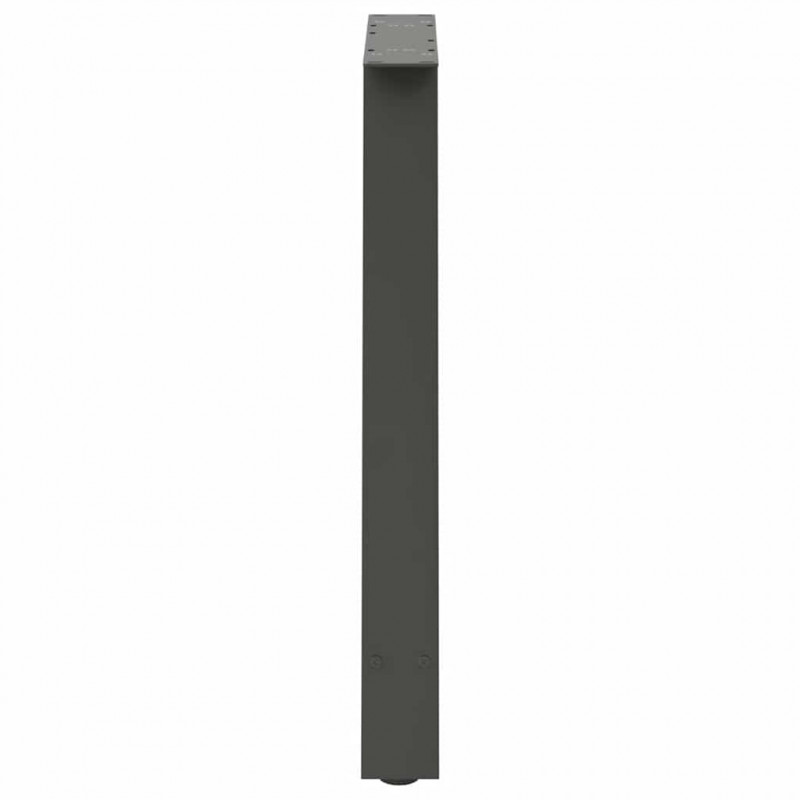 Nogi do stołu jadalnego w kształcie litery A 2 szt. Antracyt 80x(72-73) cm Stal