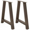 Nogi do stołu jadalnego w kształcie litery A 2 szt. 80x(72-73) cm Stal