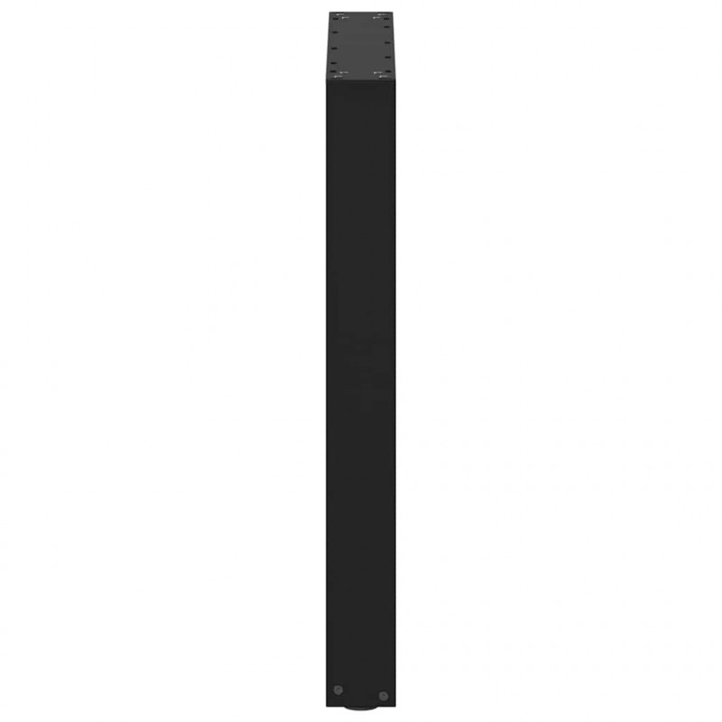 Nogi do stołu jadalnego w kształcie litery U 2 szt. Czarne 60x(72-73) cm Stal