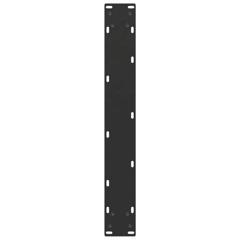 Nogi do stołu jadalnego w kształcie litery U 2 szt. Czarne 60x(72-73) cm Stal