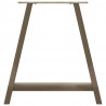 Nogi do stołu jadalnego w kształcie litery A 2 szt. 80x(72-73) cm Stal