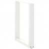 Nogi do stołu jadalnego w kształcie litery U 2 szt. Białe 60x(72-73) cm Stal